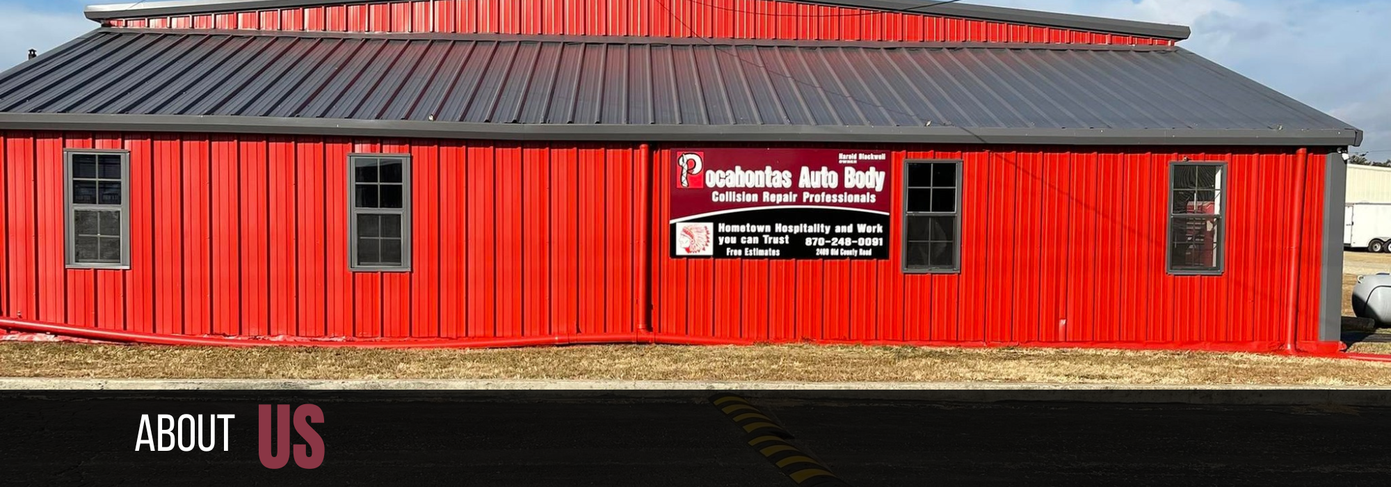 exterior of Pocahontas Auto Body shop